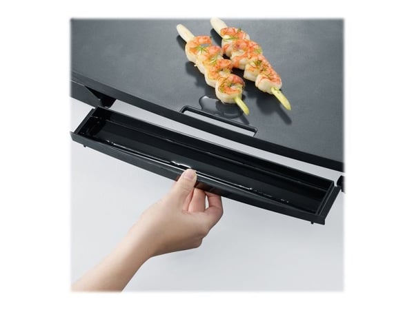 SEVERIN KG 2397 - Grill - elektrisk - 2052 kvadratcentimeter - svart / børstet rustfritt stål