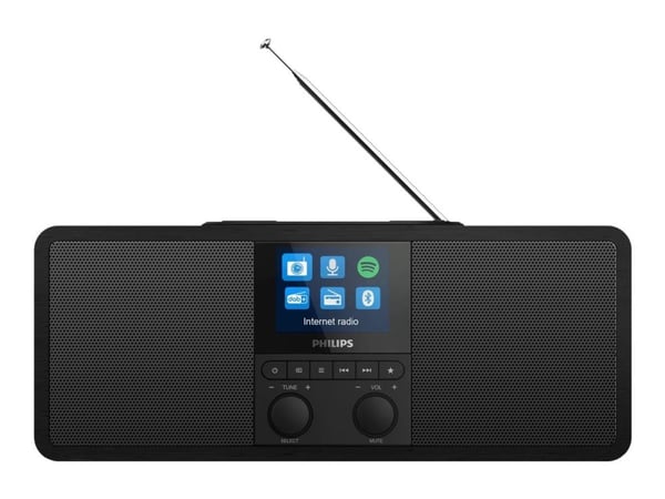 Philips TAR8805/10, Internet, Digitaalinen, DAB, DAB+, FM, 6 W, Koko alue, TFT