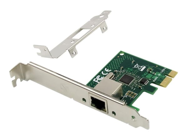 MicroConnect - Nettverksadapter - PCIe 1.1 lav profil - Gigabit Ethernet x 1