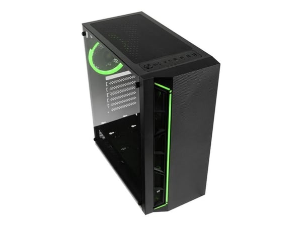 Kolink Inspire K7 ARGB - Tower - ATX - genomskinlig sidopanel (härdat glas) - ingen strömförsörjning (ATX) - svart - USB/ljud