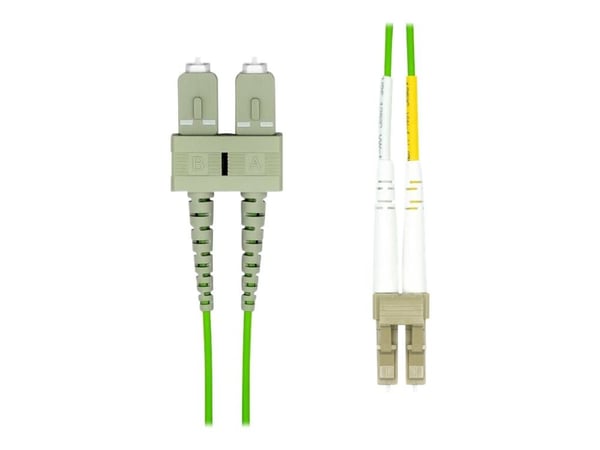 ProXtend - Koblingskabel - LC/UPC-multimodus (hann) til SC/UPC-multimodus (hann) - 10 m - 2 mm - fiberoptisk - dupleks - 125 mikroner - OM5 - halog...