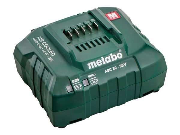 Metabo ASC 30-36 V - Batterilader - 3 A - Europa - for Metabo BS 14.4, BS 18 LTX-3, HS 18, SB 18 LTX-3, WPB 36-18; PowerMaxx BS 12