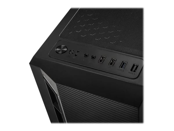 Kolink Inspire K7 ARGB - Tower - ATX - genomskinlig sidopanel (härdat glas) - ingen strömförsörjning (ATX) - svart - USB/ljud