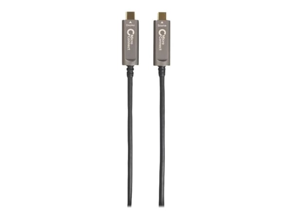 MicroConnect Premium - USB-kabel - 24 pin USB-C (hann) til 24 pin USB-C (hann) - USB 3.1 Gen 2 - 15 m - Active Optical Cable (AOC) - svart