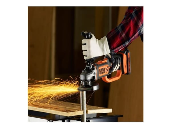 Black+Decker 18 Vinkelsliber 125mm 4Ah