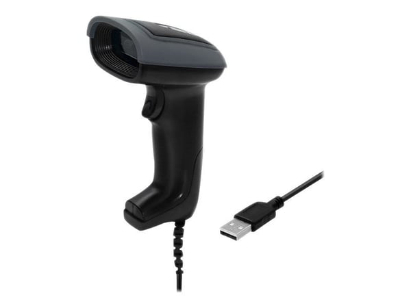 Qoltec - Strekkodeskanner - håndholdt - 2D-bildefremviser - 150 skann/sek - dekodet - USB