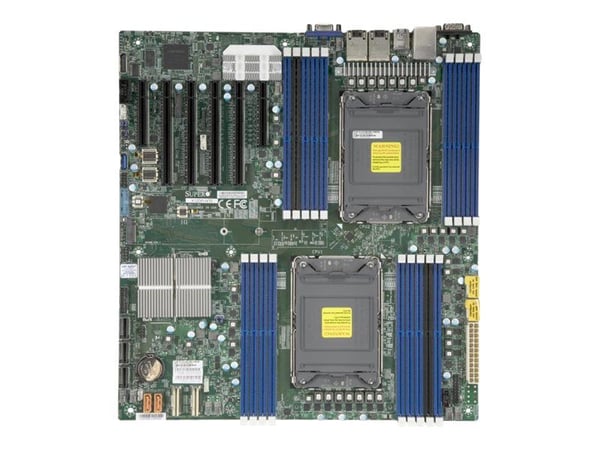 SUPERMICRO X12DPI-NT6 - Hovedkort - utvidet ATX (E-ATX) - LGA4189-sokkel - 2 Støttede CPU-er - C621A Chipset - USB 3.2 Gen 1 - 2 x 10 Gigabit LAN -...