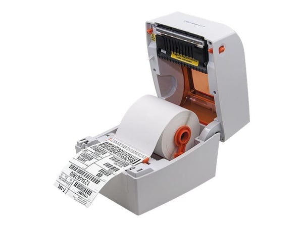Qoltec 50245 - Etikettskriver - direktetermisk - Rull (12 cm) - 203 dpi - inntil 127 mm/sek - USB