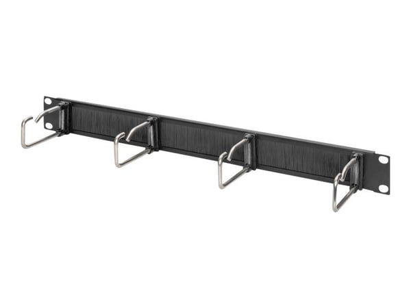 DIGITUS DN-97669 - Kabelstyringspanel med ringer - rackmonterbar - svart, RAL 9005 - 1U - 19"