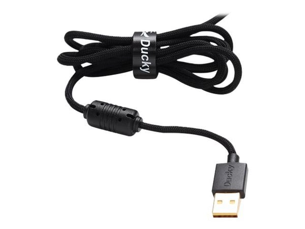 Ducky Feather - Mus - høyre- og venstrehåndet - optisk - 7 knapper - kablet - USB 2.0
