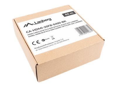 Lanberg CA-HDMI-20FB-0400-BK optinen kaapeli HDMI M/M 40m v2.0 4K AOC