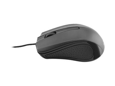 MediaRange MROS210 - Mus - høyre- og venstrehåndet - optisk - 3 knapper - kablet - USB - svart
