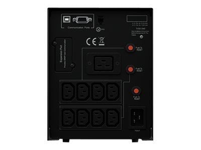 CyberPower Professional Tower Series PR2200ELCDSL - UPS - AC 230 V - 1980 watt - 2200 VA - 9 Ah - RS-232, USB - utgangskontakter: 9