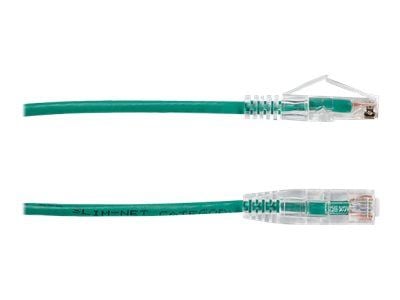 Black Box Slim-Net - Koblingskabel - RJ-45 (hann) til RJ-45 (hann) - UTP - CAT 6 - med støvel, formstøpt, flertrådet - grønn
