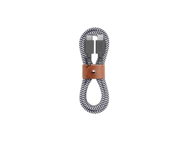 Native Union Belt - Lightning-kabel - Lightning hane till 24 pin USB-C hane - 1.2 m - zebra