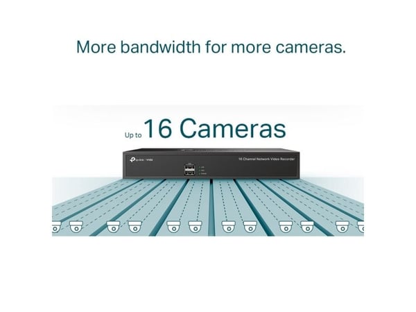 TP-Link VIGI NVR1016H V1 - NVR - 16 kanaler - 0 - med nettverk - kan monteres i rack