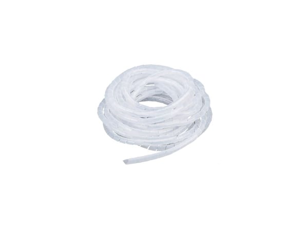 Lanview - Spiralkabelvinkling - 19 mm diameter - 10 m - gjennomsiktig