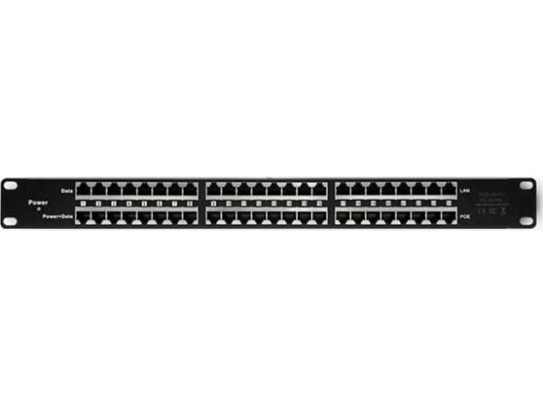 Patch panel RACK     48V, 24 ports, PoE