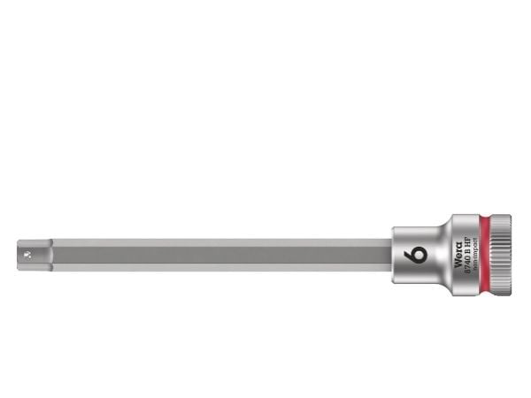 Wera 05003036001, Stikkontakt, 3/8", Metrisk, 1 hoder, 6 mm, Kromvanadiumstål