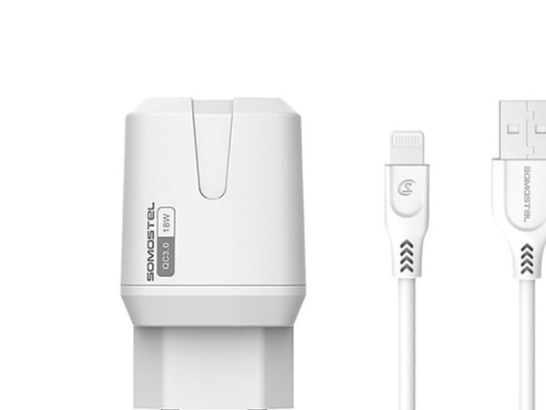 Somostel SMS-Q02 1x USB-A 3.1 A (SMSQ02 WHITE 18W) laturi (SMSQ02 WHITE 18W)