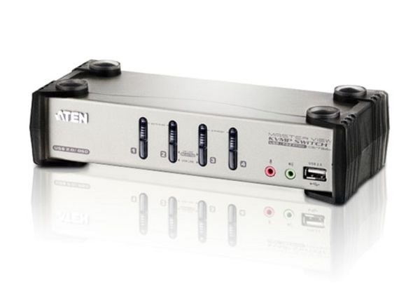 ATEN CS1734B - KVM / lyd / USB-svitsj - 4 x KVM/lyd/USB - stasjonær