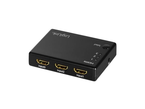 LogiLink HD0042, HDMI, ABS, svart, 60 Hz, 1080p, 36 bit