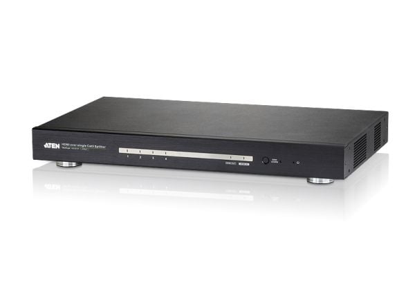 ATEN VS1814T HDMI Over Single Cat 5 Splitter - Video/lyd-forlenger - HDMI - over CAT 5 - 4 porter - opp til 100 m
