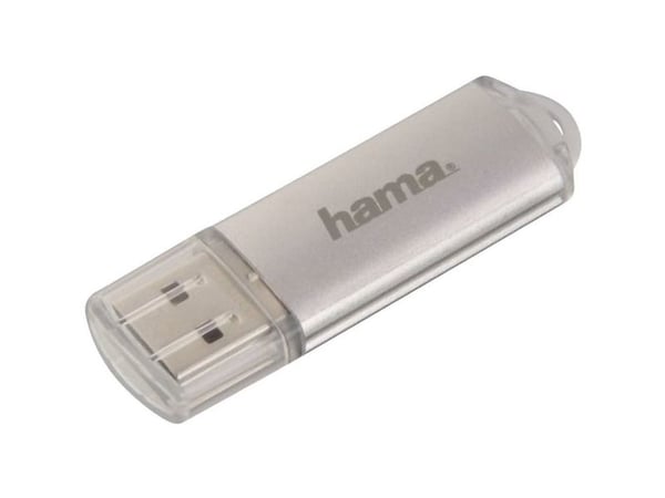 Hama Laeta FlashPen, USB 2.0, 128GB, 128 GB, USB Type-A, 2.0, 10 MB/s, Med lokk, Sølv