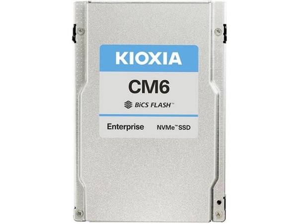 KIOXIA CM6-R Series KCM61RUL960G - SSD - Enterprise, Read Intensive - 960 GB - intern - 2.5" - U.3 PCIe 4.0 (NVMe)