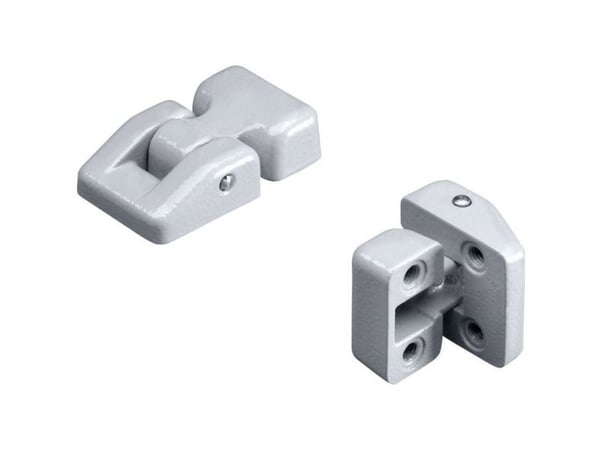 Rittal GA 9123.000, Dørhengsel, Aluminium, Grå, 2 stykker, 50 g