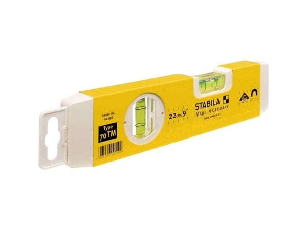 Stabila torpedo vaterpas med magnet.