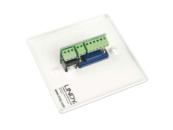 Lindy Lindy 60212 Muovinen VGA seinäpistorasia + 3,5 mm stereoliitin