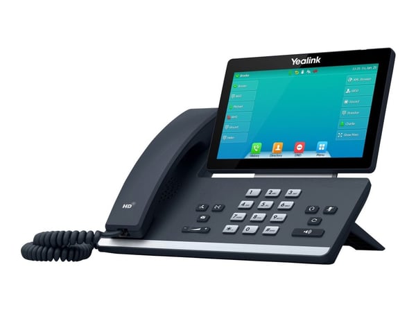 Yealink SIP-T57W - VoIP-telefon - med Bluetooth-grensesnitt med anrops-ID - IEEE 802.11a/b/g/n/ac (Wi-Fi) / Bluetooth 4.2 - treveis anropskapasitet...