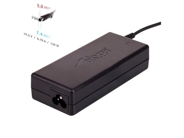 Akyga AK-ND-57, Kannettava tietokone, Sisätila, 100-250 V, 55 +/- 5 Hz, 130 W, 19.5 V