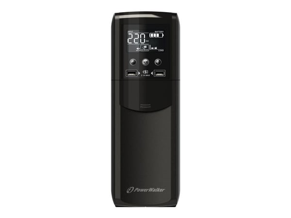PowerWalker VI 1000 CSW IEC - UPS - AC 170 - 280 V - 600 Watt - 1000 VA - 10 At - USB - utgangskontakter: 8