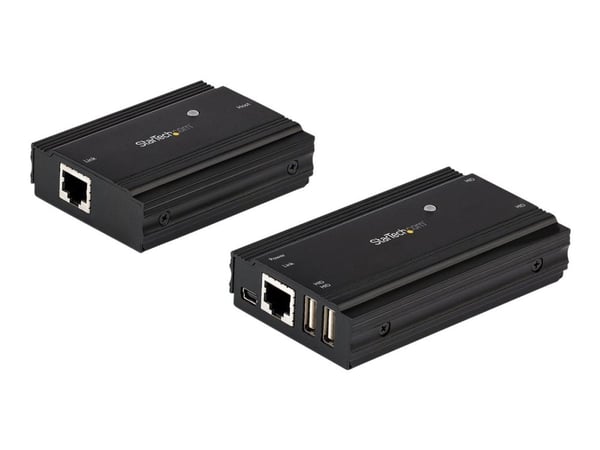 StarTech.com 4-ports USB 2.0-förlängarhubb över Single CAT5e/CAT6 Ethernet-kabel (RJ45) - 100 m - Adapterkit med USB-förlängarhubb - Metallhölje - ...