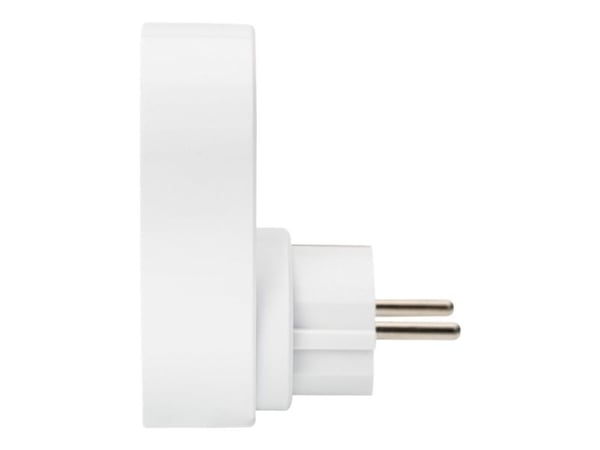 DIGITUS DA-70617 - Strømadapter - AC 250 V - 3680 watt - utgangskontakter: 2 - hvit/grå