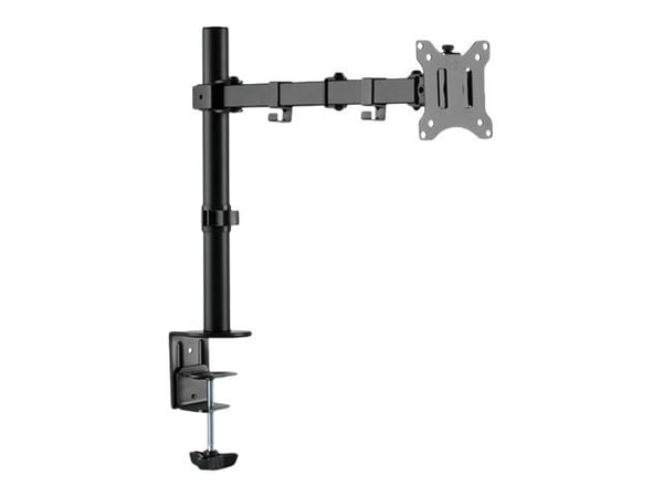 DIGITUS DA-90399 - Monteringssett (leddarm, stang med klemmesokkel, VESA-monteringsbrakett) - for monitor / curved monitor - stål - matt svart - sk...