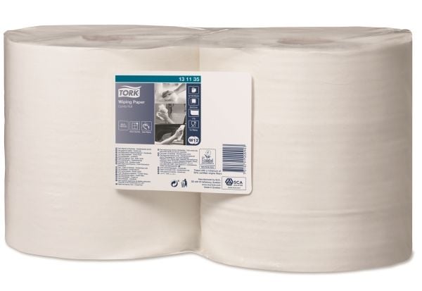 Aftørringsrulle Tork Standard W1/W2 Industri 1-lag 24.5cm x460m,2 rl x 460 m/krt