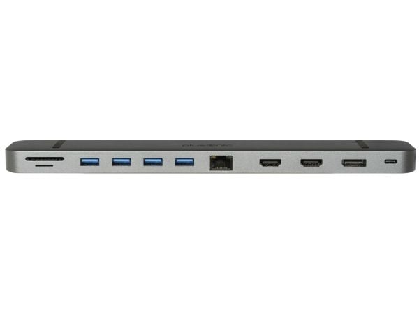 ALLNET PSUC2501, USB 3.2 Gen 1 (3.1 Gen 1) Type-C, 100 W, harmaa, MicroSD (TransFlash), SD, 3,5 mm, DisplayPort, HDMI, RJ-45, USB 3.2 Gen 1 (3.1 Ge...