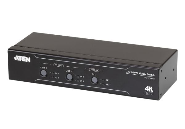 ATEN VM0202HB - Video/audio switch - stasjonær, rackmonterbar
