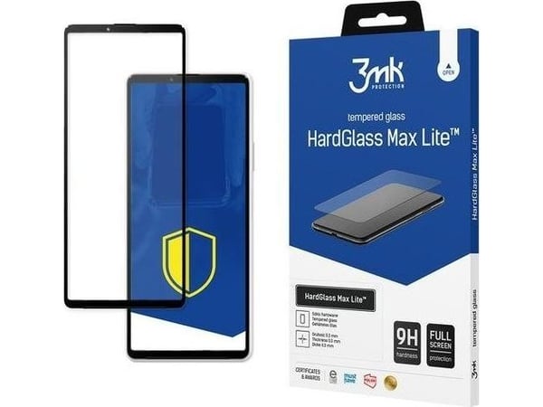 3MK herdet glasskjermbeskytter 3MK HardGlass Max Lite til Sony Xperia 10 III 5G svart 3MK herdet glasskjermbeskytter 3MK HardGlass Max Lite til Sony Xperia 10 III 5G svart