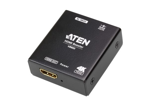 Aten VB800-AT-G, AV-sender og -mottaker, 20 m, Koblet med ledninger (ikke trådløs), Sort, HDCP
