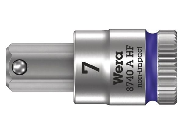 Wera 05003341001, Stikkontakt, 1/4", Metrisk, 1 hoder, 7 mm, 28 mm