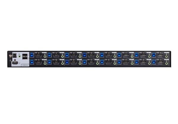 ATEN CS18216 - KVM / lyd / USB-svitsj - 16 x KVM/lyd/USB - 1 lokalbruker - rackmonterbar - DC-strøm