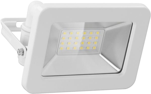 Goobay GB 53871 - LED Flutlicht, 20 W, hvit, IP65, hvit