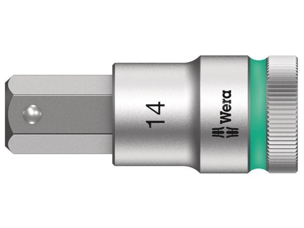 Wera 05003827001, Stikkontakt, 1/2", Metrisk, 1 hoder, 14 mm, Kromvanadiumstål