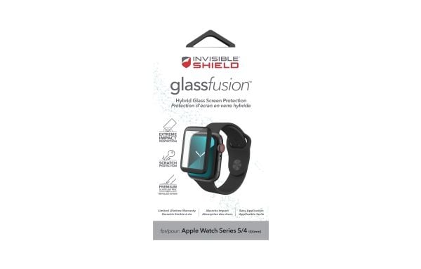 ZAGG InvisibleShield GlassFusion - Skjermbeskyttelse for smart armbåndsur - glass - rammefarge svart - for Apple Watch Hermès Series 9, SE 3, Serie...