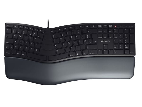 CHERRY KC 4500 ERGO - Tastatur - USB - QWERTY - Storbritannia - svart