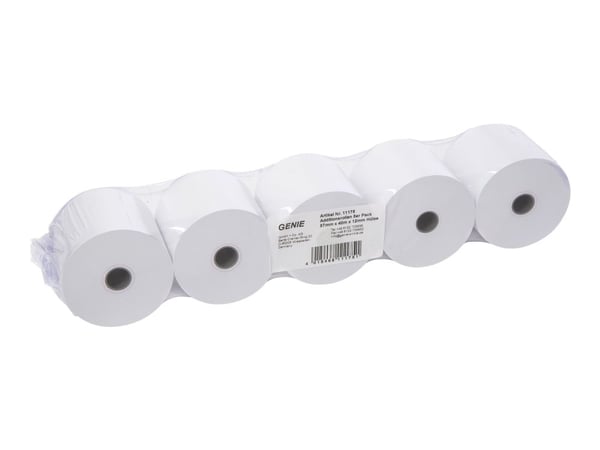 GENIE - Papir - Rull (5,7 cm x 40 m) 5 rull(er) vanlig papir